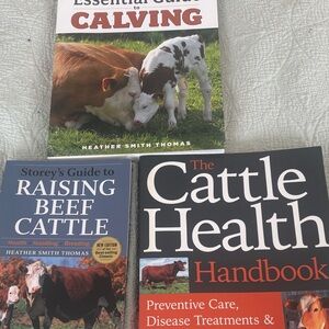 NEW lot of 3 cattle books. Heather Smith Thomas